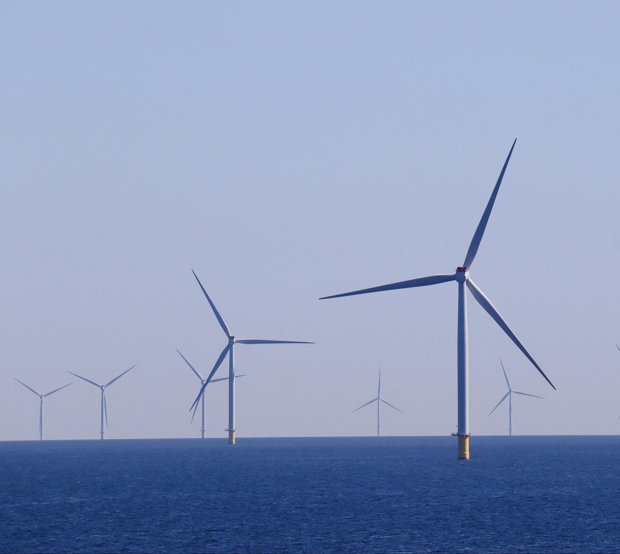 Offshore wind turbines in UK waters.